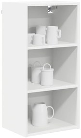 Függő szekrény polcokkal Riga Fehér 40 x 29,5 x 80 cm Faanyag