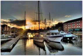 Poszterek 120x80 Nyugat a kikötőben