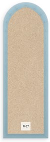 Bársony kárpitozott panel - Íves - 20x80cm Szín: Menta