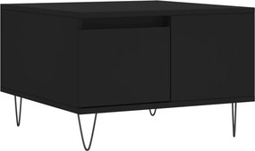 vidaXL fekete szerelt fa dohányzóasztal 55x55x36,5 cm