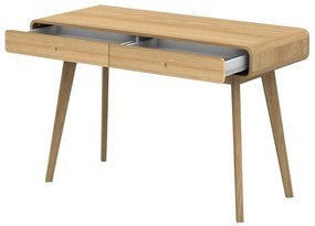 Íróasztal tölgyfa dekorral 50x120 cm Cassie - Støraa