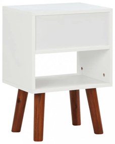 vidaXL 2 db tömör akácfa éjjeliszekrény 40 x 30 x 57 cm