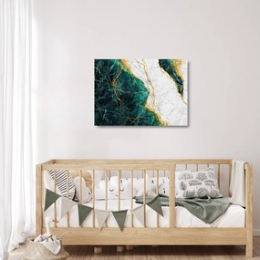 Kép - Türkiz márvány (üvegen) (70x50 cm)