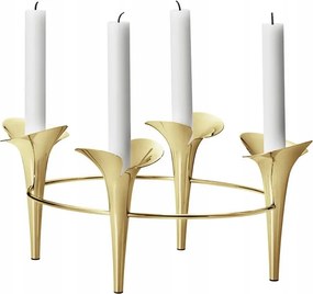 Georg Jensen Bloom Négyágú gyertyatartó Arany