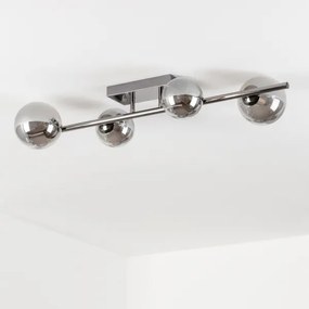 Brilagi - LED Felületre szerelhető csillár MILLA 4xG9/3W/230V fényezett króm/füstös