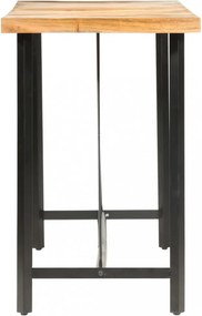 9 részes tömör akácfa/valódi bőr bárszett