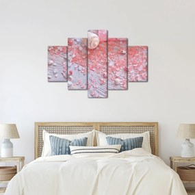 Kép - Tengerparti hangulat rózsaszín árnyalatokban (150x105 cm)