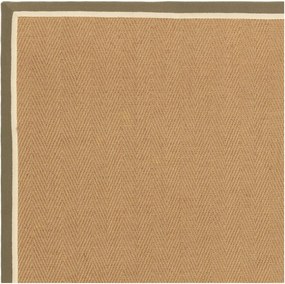 Khaki-natúr színű kétoldalas-kézi szövésű juta szőnyeg 200x290 cm Bordo Herringbone Khaki – Asiatic Carpets