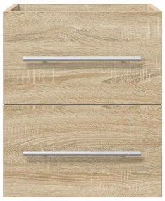 vidaXL Mosdókagyló szekrény Sonoma tölgy 38,5 x 41 x 48 cm Faanyag