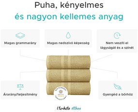 Basic fekete törölköző 50 x 80 cm, 100% pamut