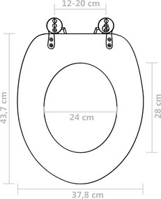 WC Ülőke MDF víz csepp tervezés