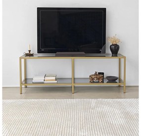 TV asztal Sibade 2 (sötétszürke + arany) . 1095508