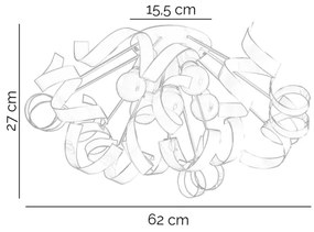 ONLI - Mennyezeti lámpa ZOE 5xE14/6W/230V fehér