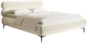 Franciaágy 180 cm Rirri 180 (ágyráccsal) (tárolóhellyel) (krém + fekete). 1099881