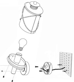 Eglo 94842 - Kültéri lámpa HILBURN 1xE27/60W/230V