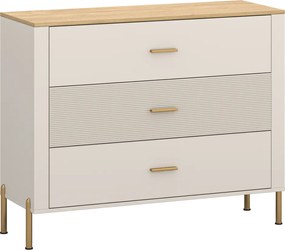 Komód, kasmír/kő tölgy, RUNOL 3S