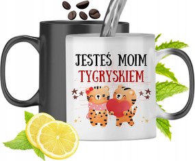 Mágikus Bögre Tigrissel, Színváltós, fényképes nyomattal