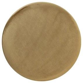 Aranyszínű-világosbarna bársony puff Nadien – Light &amp; Living