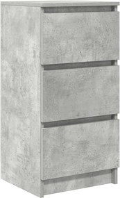 vidaXL betonszürke szerelt fa tálalószekrény 37,5x35x76 cm