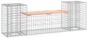 vidaXL tömör duglászfenyő gabion kerti pad 183x41x60,5 cm