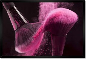 Poszterek keretben 60x40 Ecsetek rózsaszín púderrel