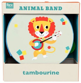 Játékhangszer Tambourine Animal Band – Rex London