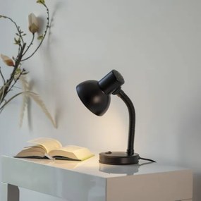 JUST LIGHT. 11080-18 - FLEXI flexibilis asztali lámpa 1xE27/25W/230V fekete