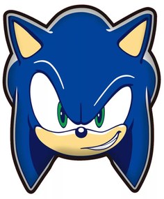 Sonic a sündisznó Smirk formapárna, díszpárna 29x35 cm