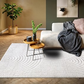 Fehér szőnyeg 80x120 cm Panglao New York White – Elle Decoration