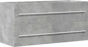 vidaXL betonszürke szerelt fa mosdószekrény 100 x 38,5 x 48 cm