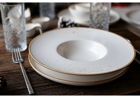 Mäser 4 részes gourmet tányérkészlet Pintar Fehérbarna pöttyös 26 cm