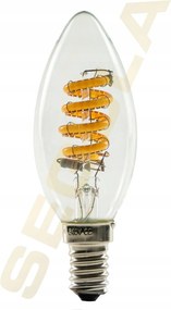 Segula 55300 Led gyertya spirál, meleg fényre szabályozható, átlátszó E14 3,3 W (21 W) 200