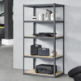 Juskys Polc 200x100x60 cm - szürke
