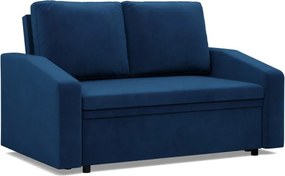 Zeus kanapé, bársony, hab töltet, döntött kartámasz, kék