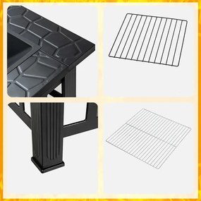 3 az 1-ben tűzrakóhely szikrahálóval