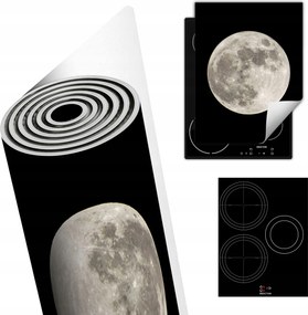 Tűzhelyvédő Szőnyeg Asztali Dekoráció 40x52 fekete hold