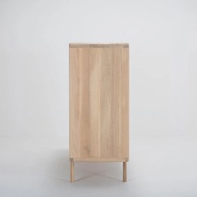 Fawn tömör tölgyfa komód 3 fiókkal, szélessége 180 cm - Gazzda