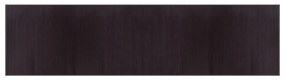 négyszögletű sötétbarna bambusz szőnyeg 100 x 400 cm