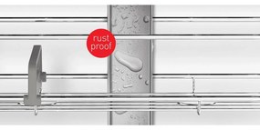 Szürke teleszkópos fém fürdőszoba polc - simplehuman