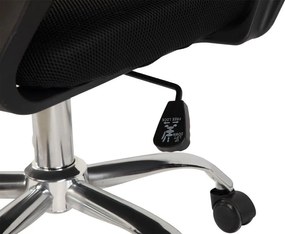 Fekete kárpitozott irodai szék Evon – Bonami Essentials