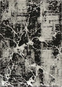 200x290 cm Fényes Ezüst Szőnyeg Allora Márvány