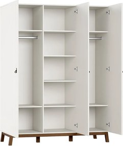 Bézs gyerek ruhásszekrény 149x196x58 cm Sezane – Vipack