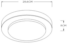 Lucide 79179/12/72 - LED Mennyezeti fürdőszobai lámpa DIMY LED/12W/230V