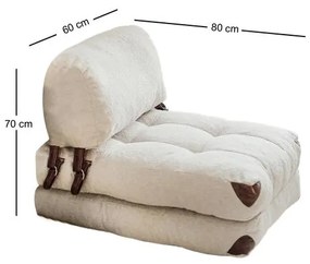 Egyszemélyes kanapéágy- Fold Teddy - Krém