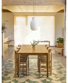 FARO 28300 - Csillár zsinóron ISABELLE 1xE27/15W/230V átm. 31 cm fehér