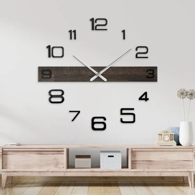 Minimalista elegáns falióra tölgyfából - POPOKLES