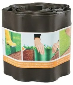 Műanyag szegély 9 m, barna