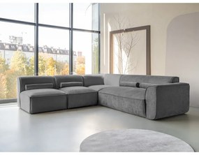 Szürke sarokkanapé (bal oldali) Flex Felix – Miuform