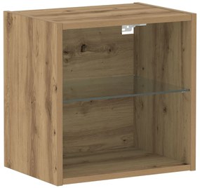 Lebegő Polc Tömör Tölgy 40x28,5x40 cm Bútorlap