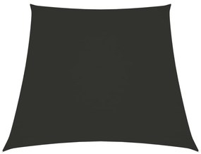 antracitszürke trapéz alakú oxford-szövet napvitorla 2/4 x 3 m